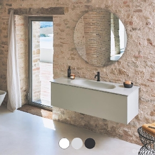 Top Bagno Larghezza 80 x Profondità 40 cm in abete per lavabi d'appoggio  con portasciugamano - Vendita Online ItaliaBoxDoccia