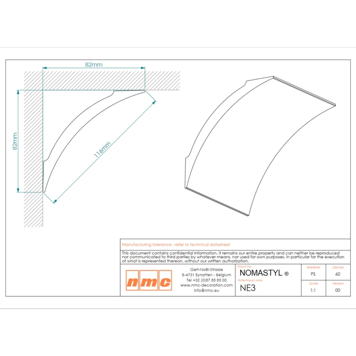 Cornice polistirolo Nomastyl H NMC