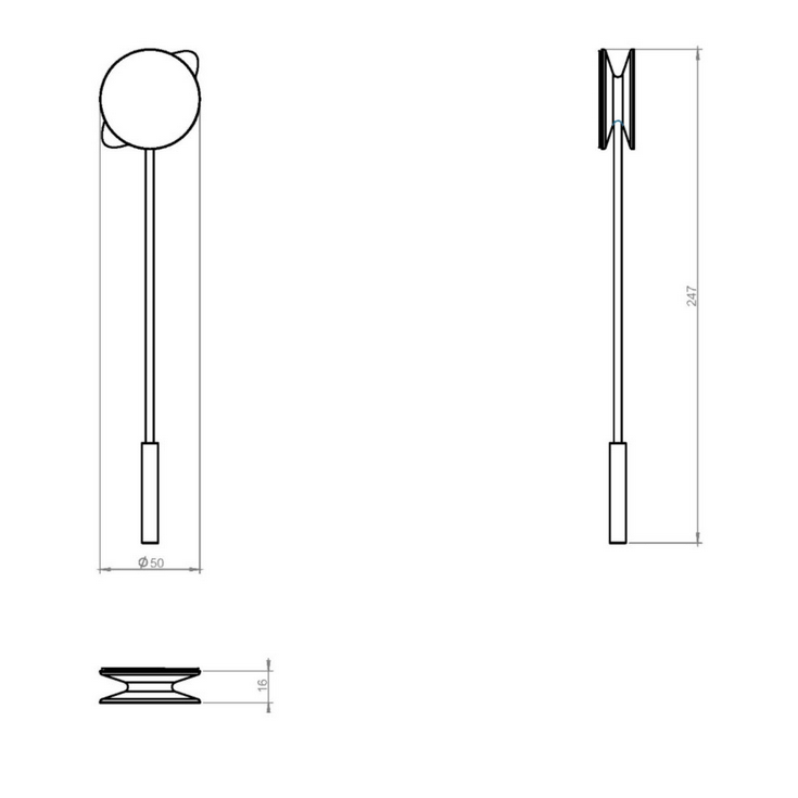 Porta rotolo/porta asciugamani sospeso in acciaio inossidabile satinato  della collezione 'Logic' by Cosmic