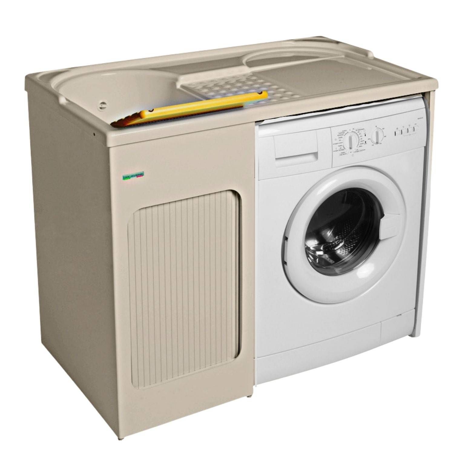 Mobile copri lavatrice 72x68x91h cm con serranda grigio Lavacril Box  Colavene