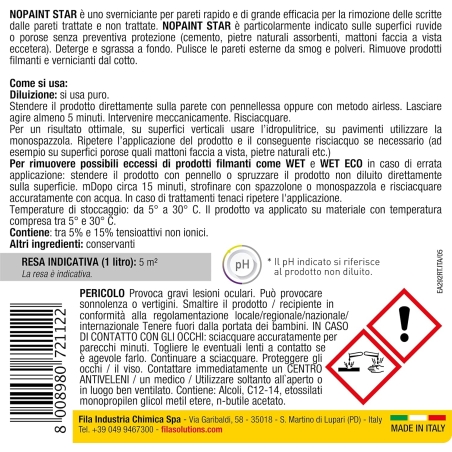 Pulitore per pareti gel Nopaint Star Fila